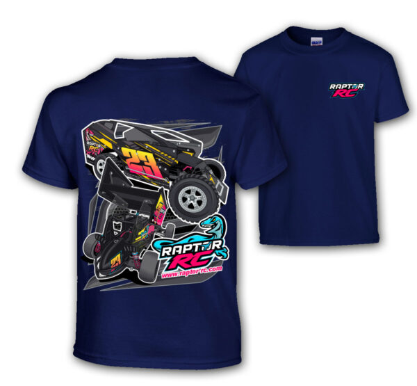 Raptor RC Racing Products Dirt Oval RC Racing Mudboss Sprint Car Racing T Shirt